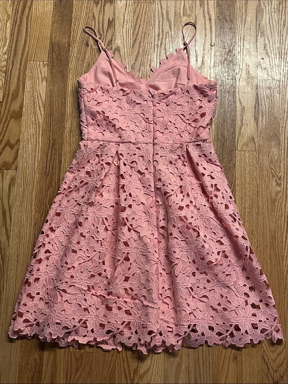 Adelyn Rae Coral Pink Spaghetti Strap Dress Size S - Picture 3 of 3